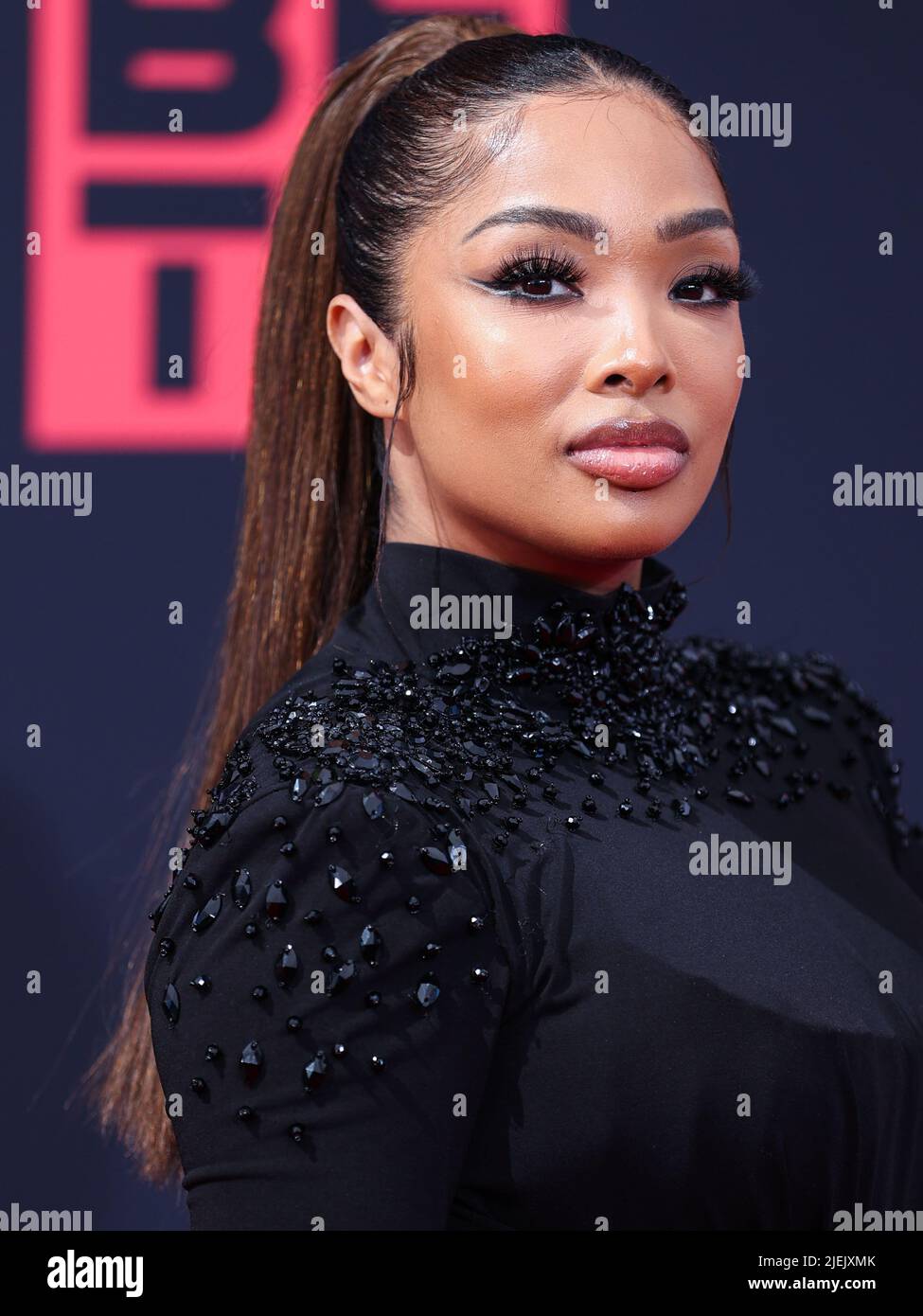 LOS ANGELES, CALIFORNIA, USA - JUNE 26: Princess Love arrives at the BET Awards 2022 held at Microsoft Theater at L.A. Live on June 26, 2022 in Los Angeles, California, United States. (Photo by Xavier Collin/Image Press Agency) Credit: Image Press Agency/Alamy Live News Stock Photo