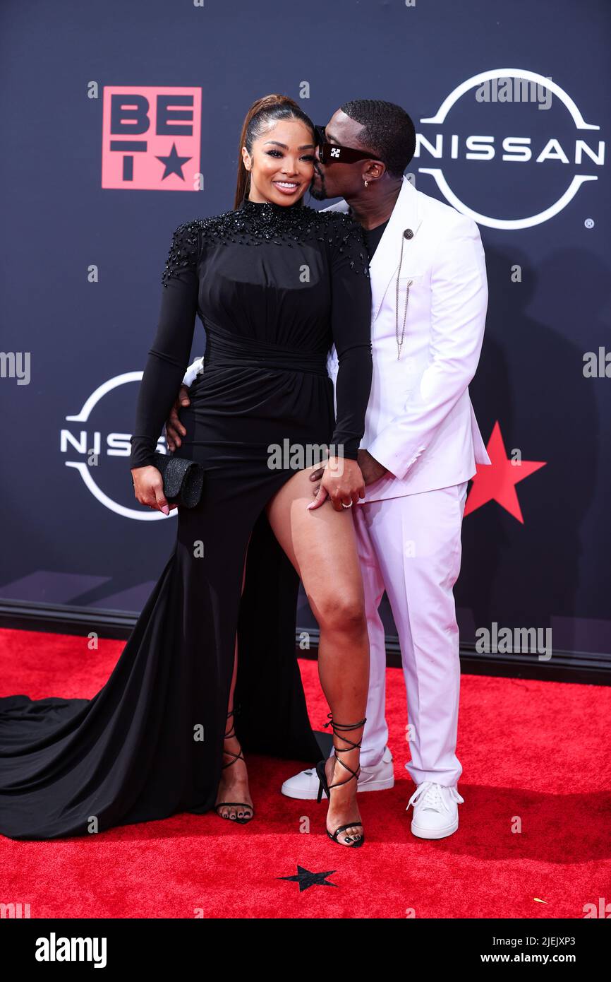 LOS ANGELES, CALIFORNIA, USA JUNE 26 Princess Love and husband Ray J