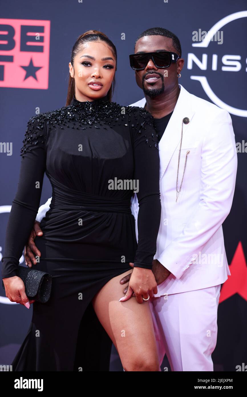 LOS ANGELES, CALIFORNIA, USA JUNE 26 Princess Love and husband Ray J