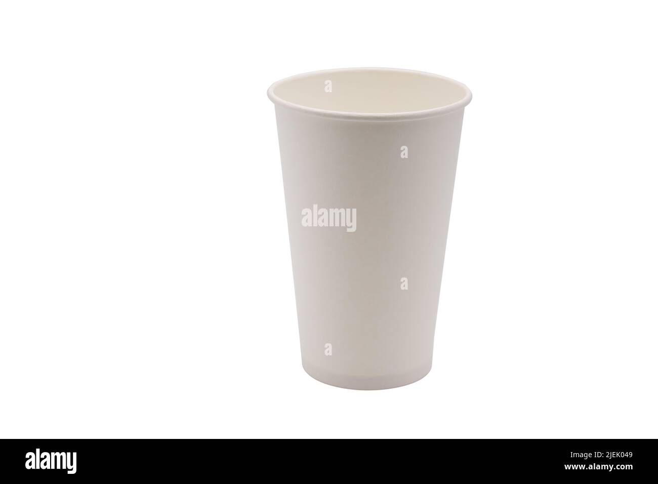Disposable white paper cup isolated on white background. Takeaway drink ...