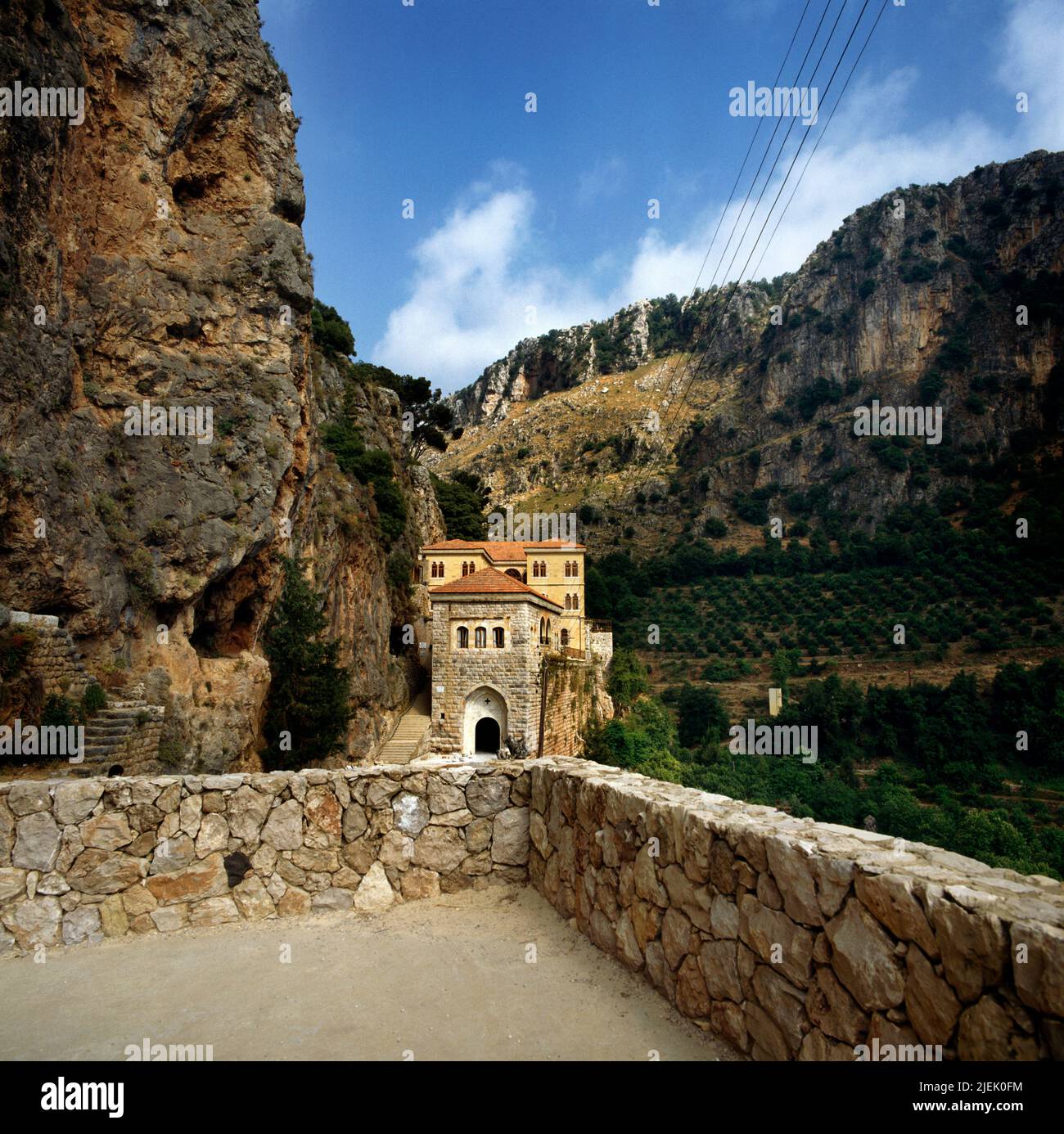 Lebanon St Antoine Mar Kozhaya Monastery Stock Photo