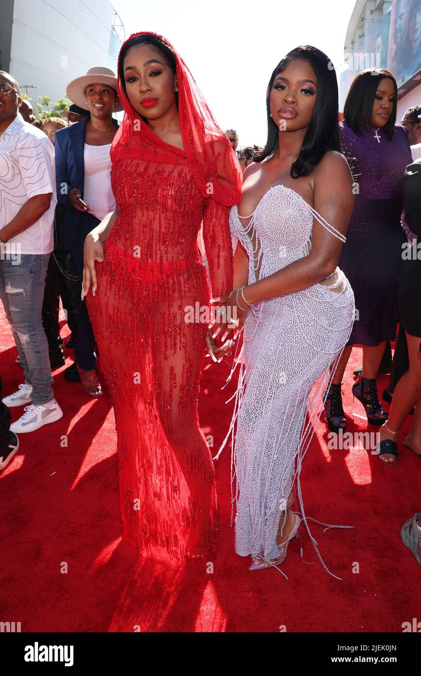 Los Angeles, Ca. 26th June, 2022. City Girls at the BET Awards 2022 on June 26, 2022. Credit: Walik Goshorn/Media Punch/Alamy Live News Stock Photo