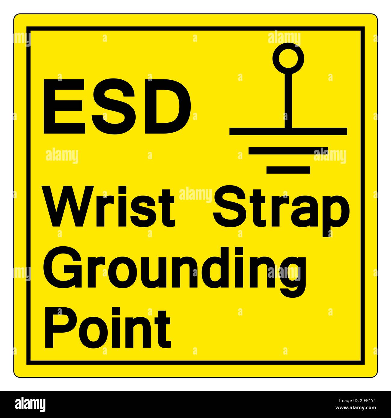Grounding Point Symbol Sign, Vector Illustration, Isolate On White Background Label. EPS10 Stock Vector