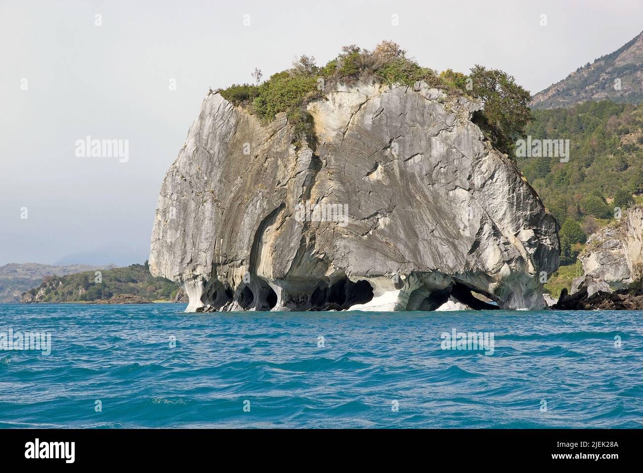 Marble Cathedral, a geological fold and a weathered marble, along the