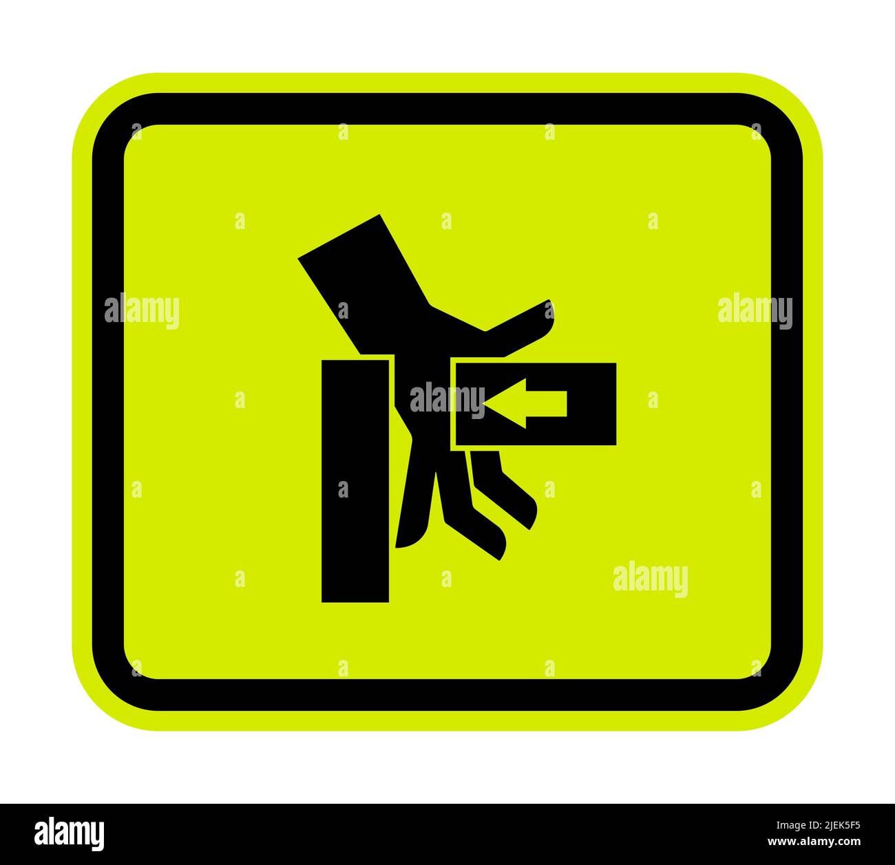 Hand Crush Force From Right Symbol Sign, Vector Illustration, Isolate