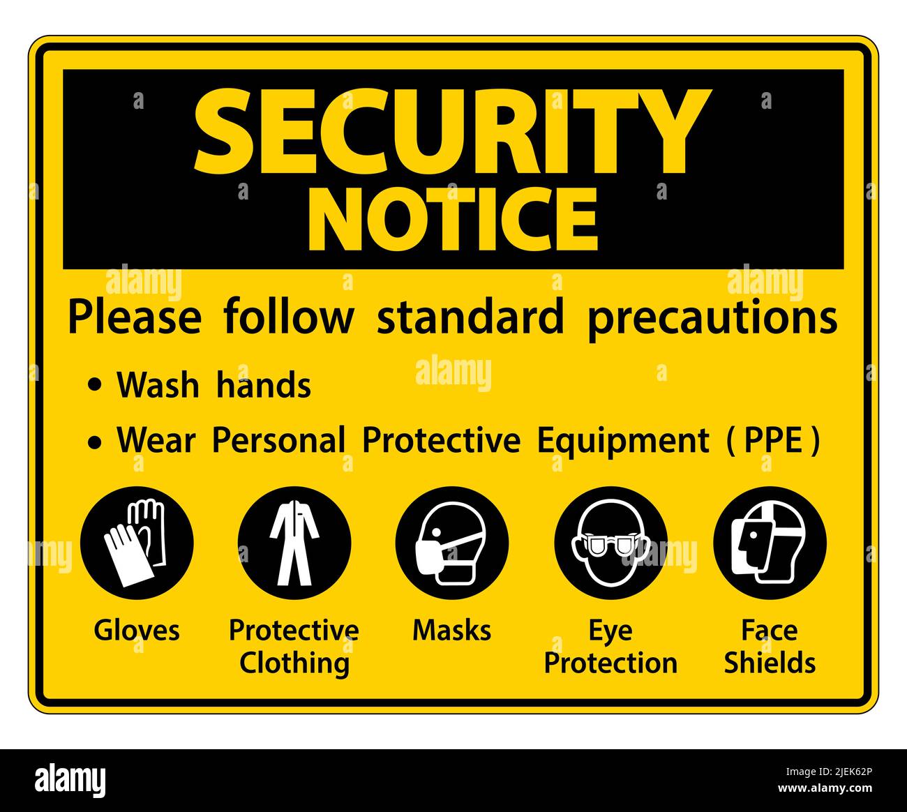 Security Notice Please follow standard precautions ,Wash hands,Wear