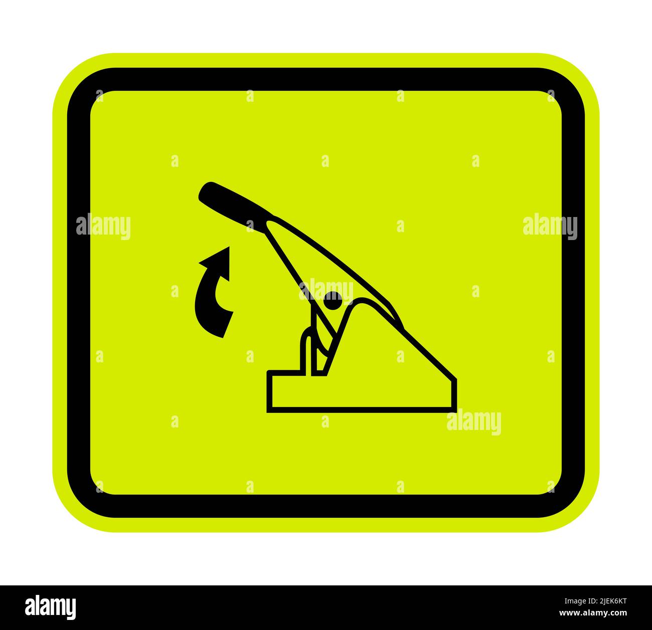 Pull Parking Brake Symbol Sign Isolate On White Background,Vector Illustration EPS.10 Stock