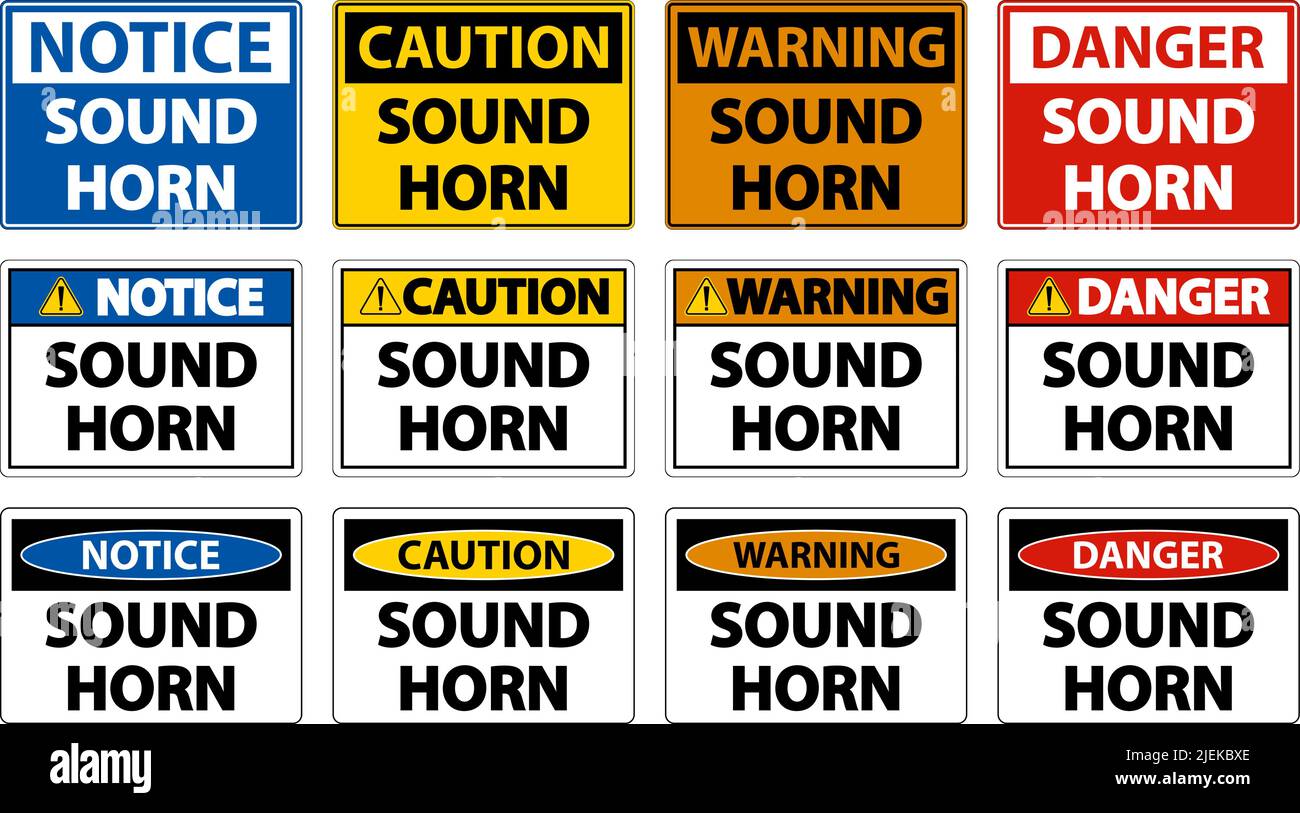 Sound Horn Sign On White Background Stock Vector Image & Art Alamy