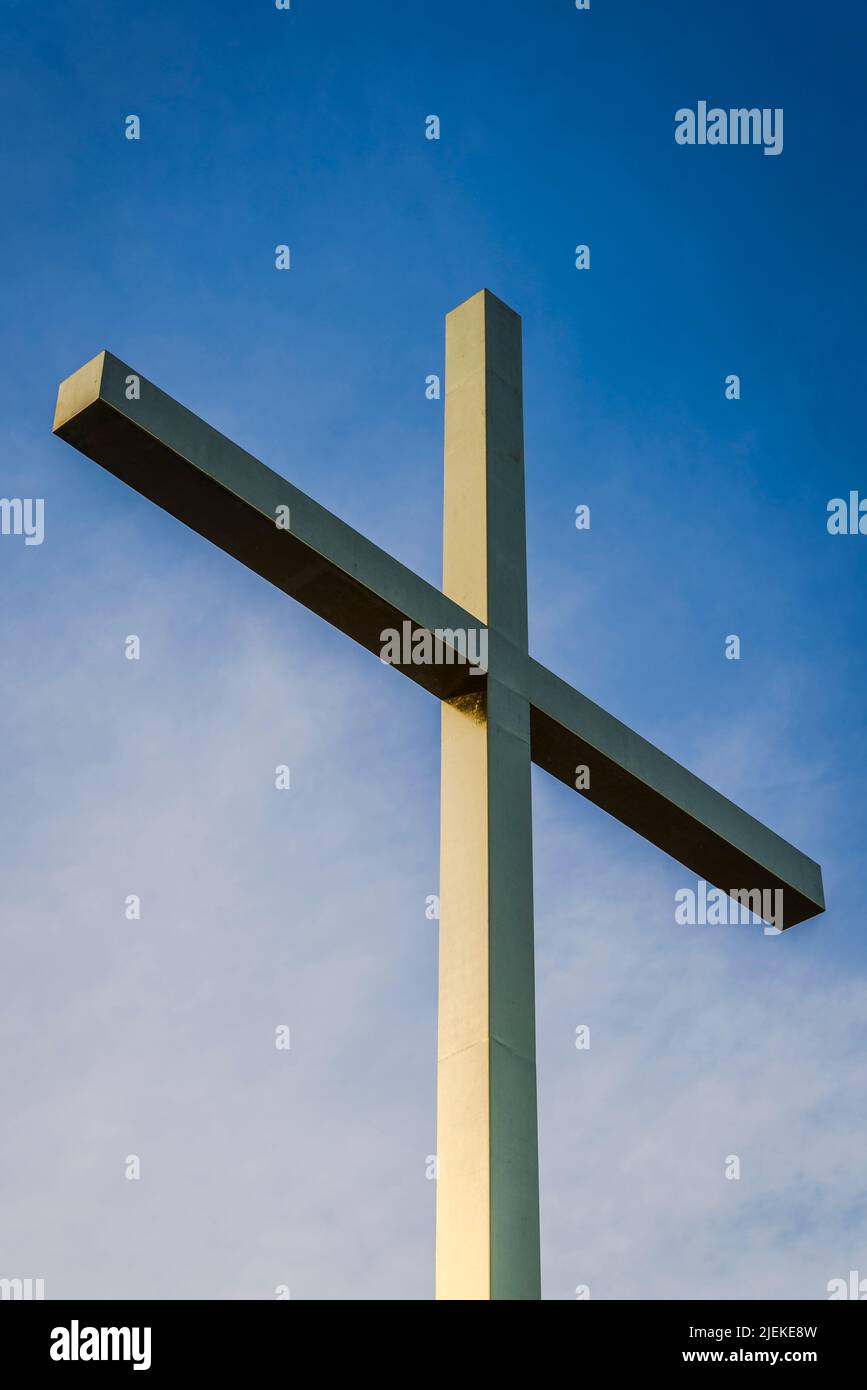 Cross, Mirogoj Cemetery, Zagreb, Croatia Stock Photo