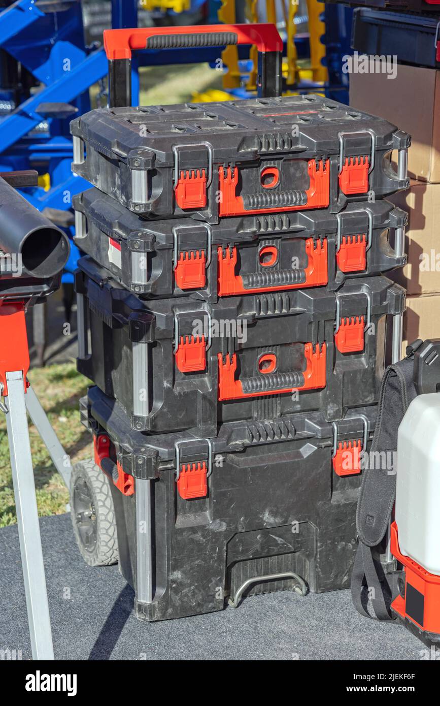 Stackable Multi Tool Box Organizer Rolling Cart Stock Photo Alamy