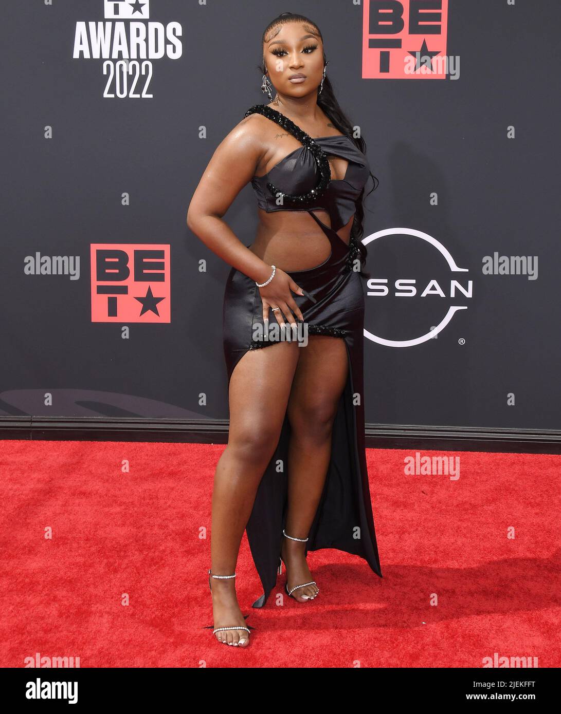 Los Angeles, USA. 26th June, 2022. Erica Banks arrives at the BET