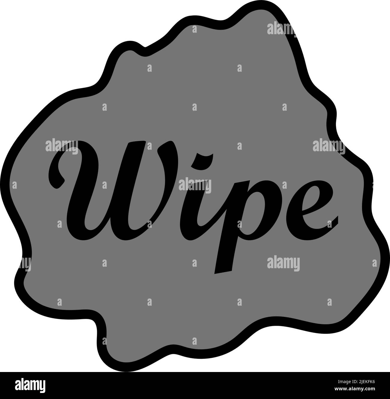 Wipe Cloth Icon. Editable Bold Outline With Color Fill Design. Vector Illustration. Stock Vector