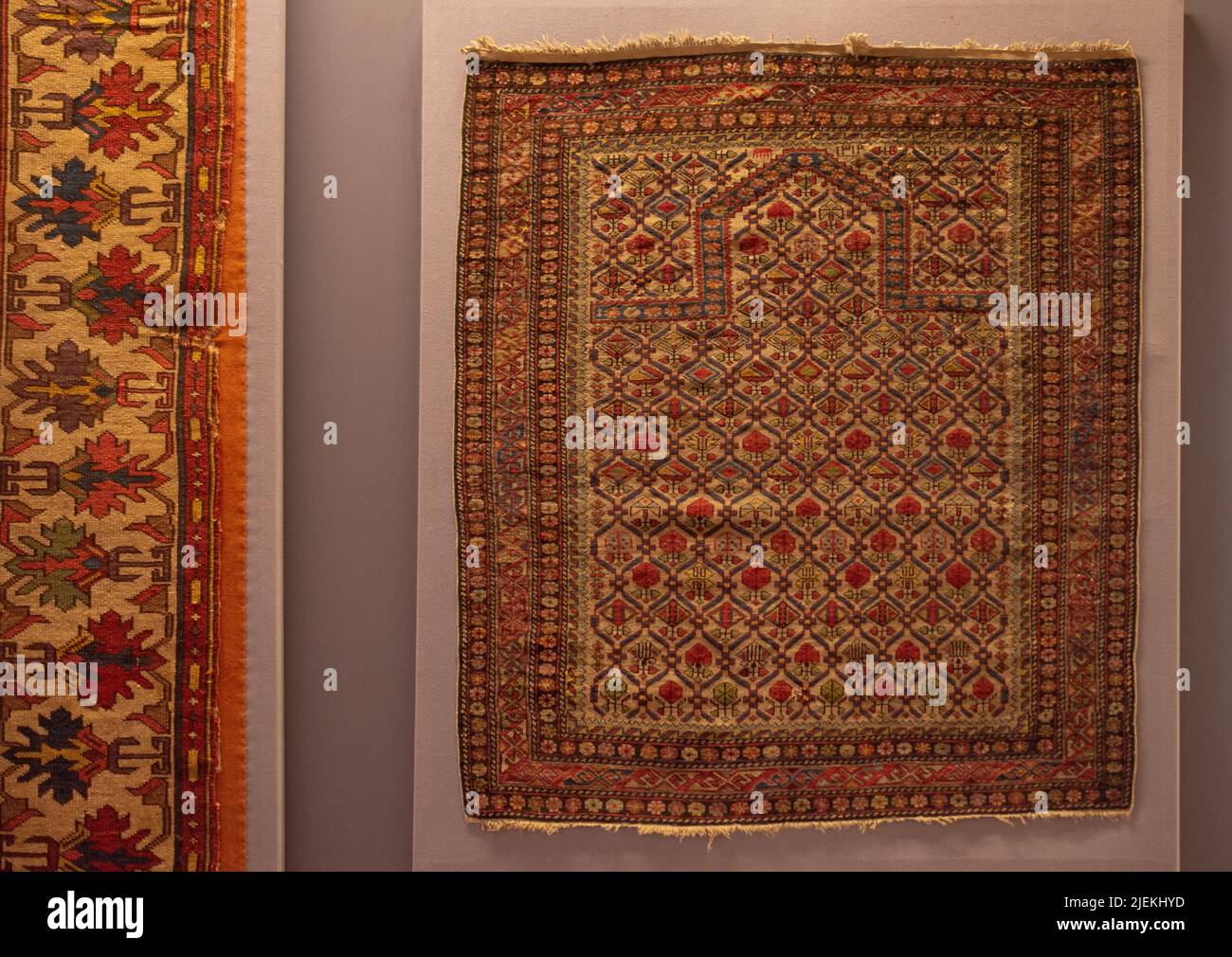Handmade Traditional Rug Handmade traditonal rugs in close-up Stock Photo - Alamy