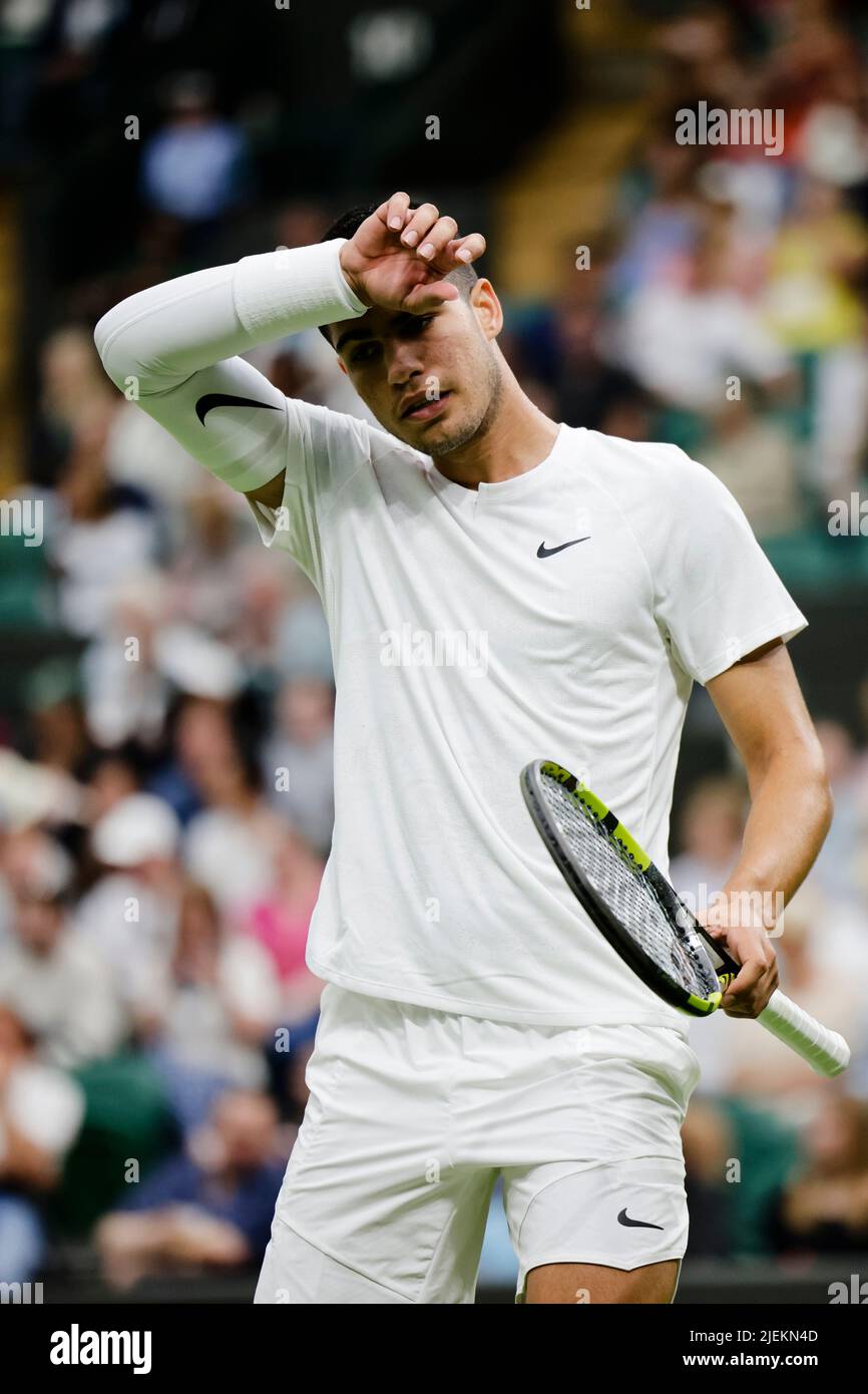 London, UK. 27th June, 2022. Tennis: Grand Slam/ATP Tour - Wimbledon, men's  singles, 1st round: Struff (