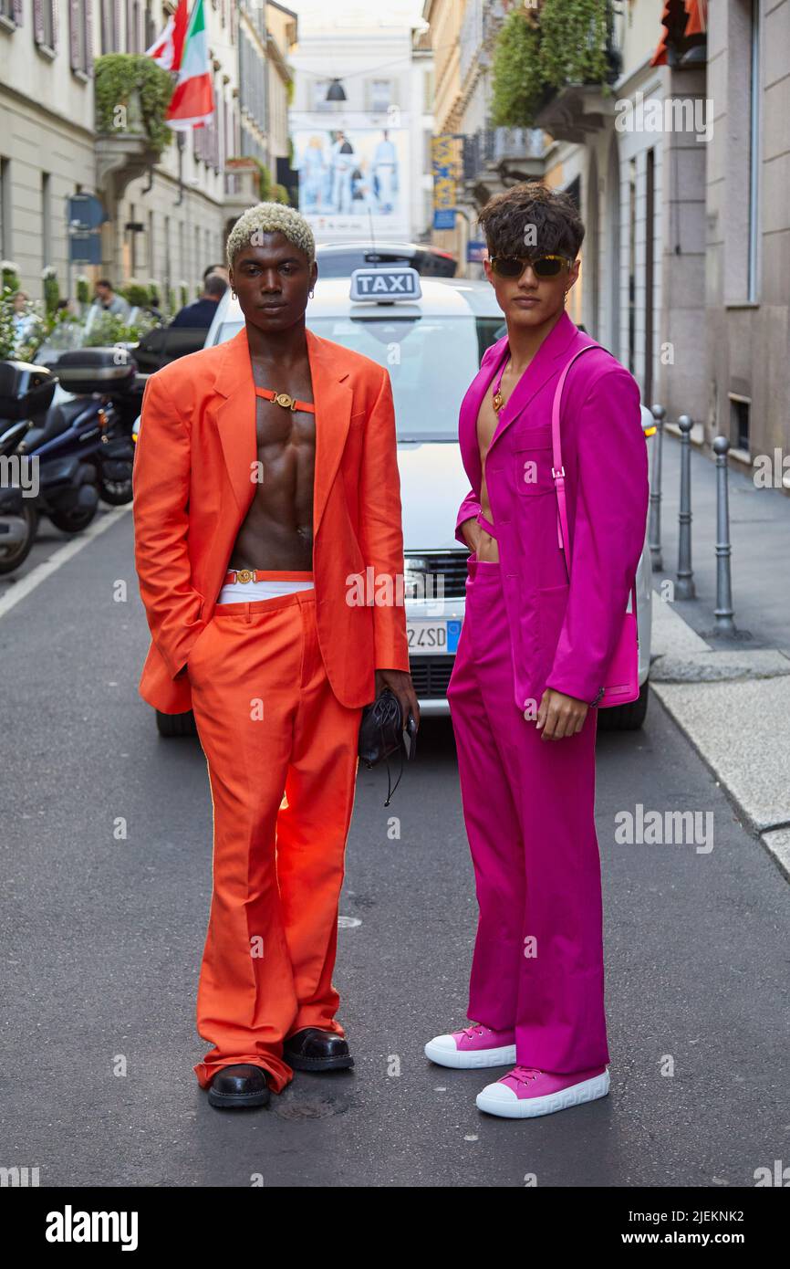 MILAN, ITALY JUNE 18, 2022 Deon Hinton and Nic Kaufmann before