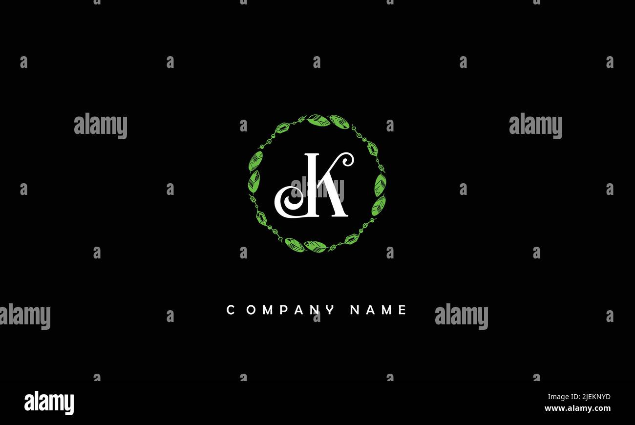 LK, KL Abstract Letters Logo Monogram Stock Vector
