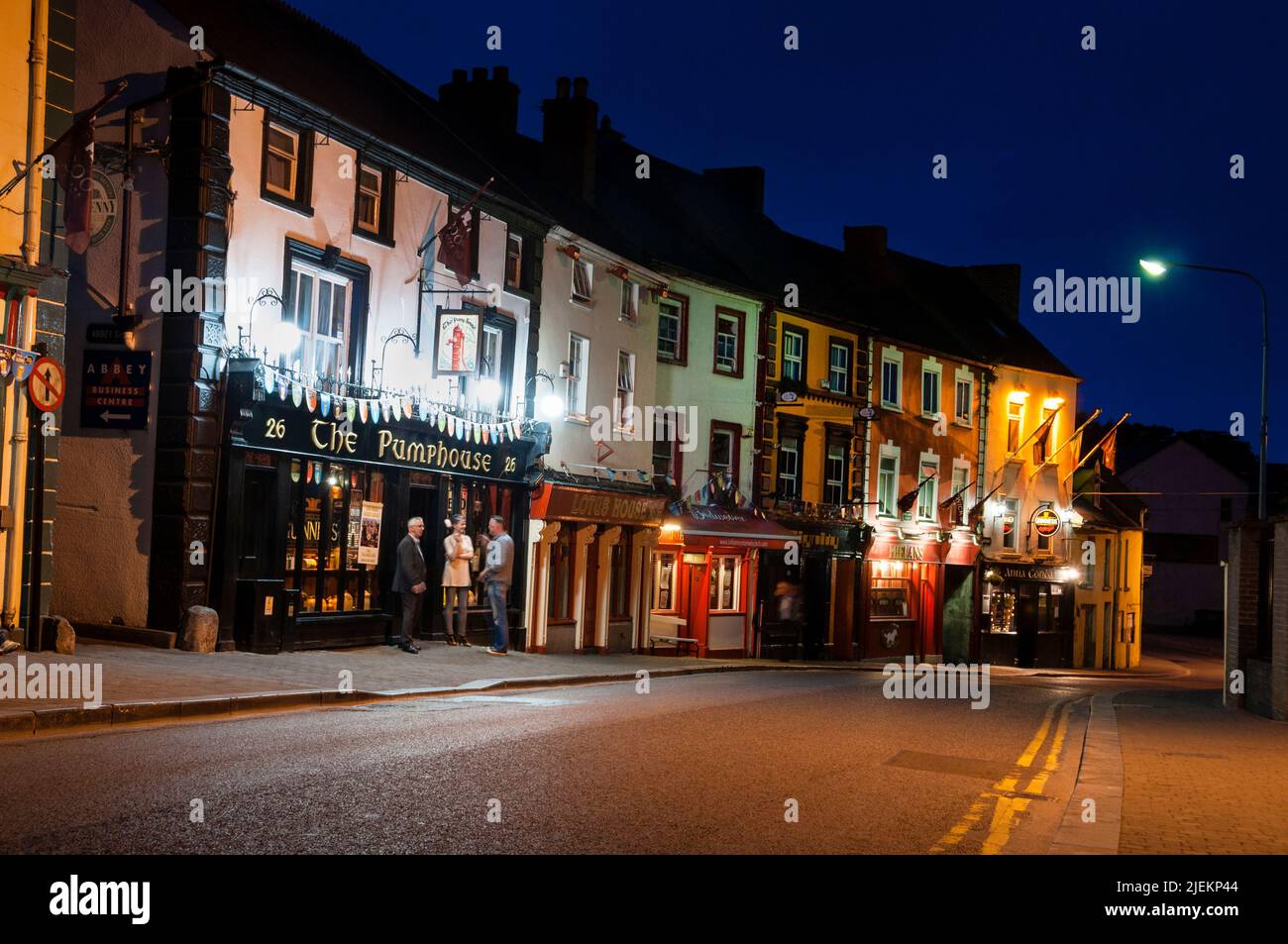 Irish pubs in Kilkenny, Ireland. Stock Photo