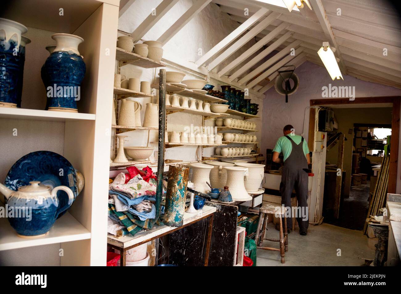 Ceramic art shop at the Kilkenny Design Centre across from the Kilkenny