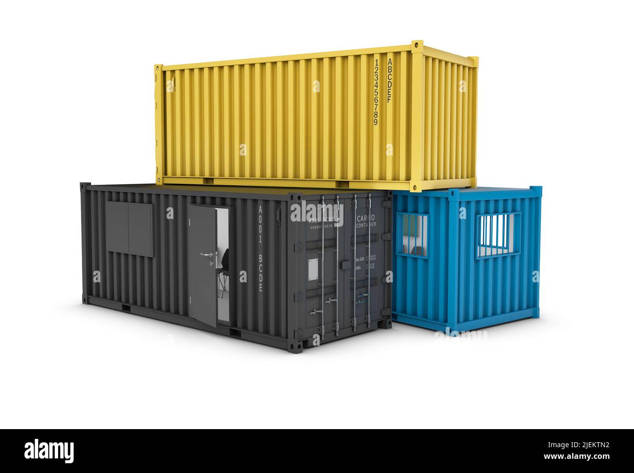 Shipping container converted into an office hi-res stock photography ...