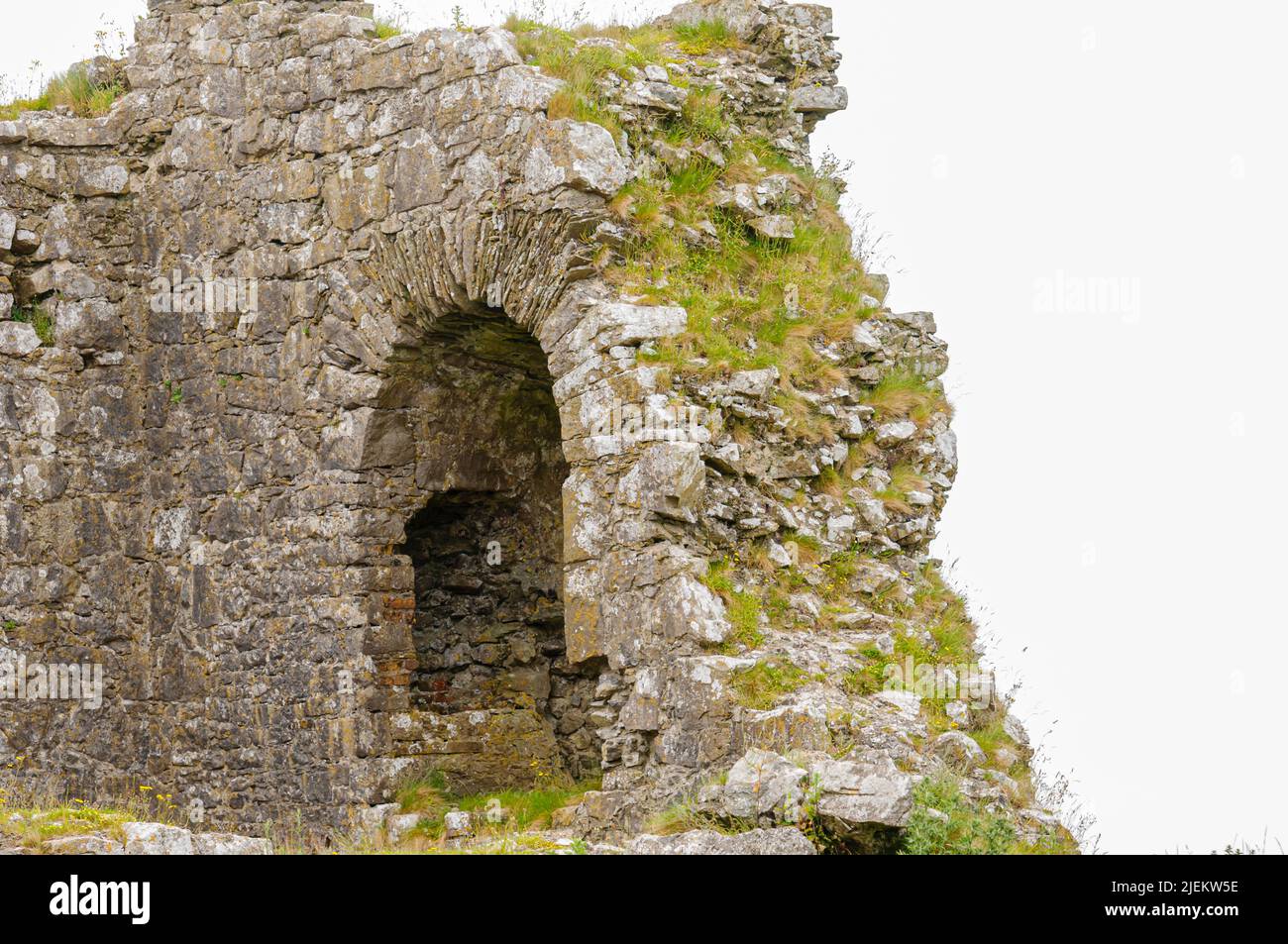 Rock of Dunamase, a 9th century hilltop defensive fort, Ireland Stock ...
