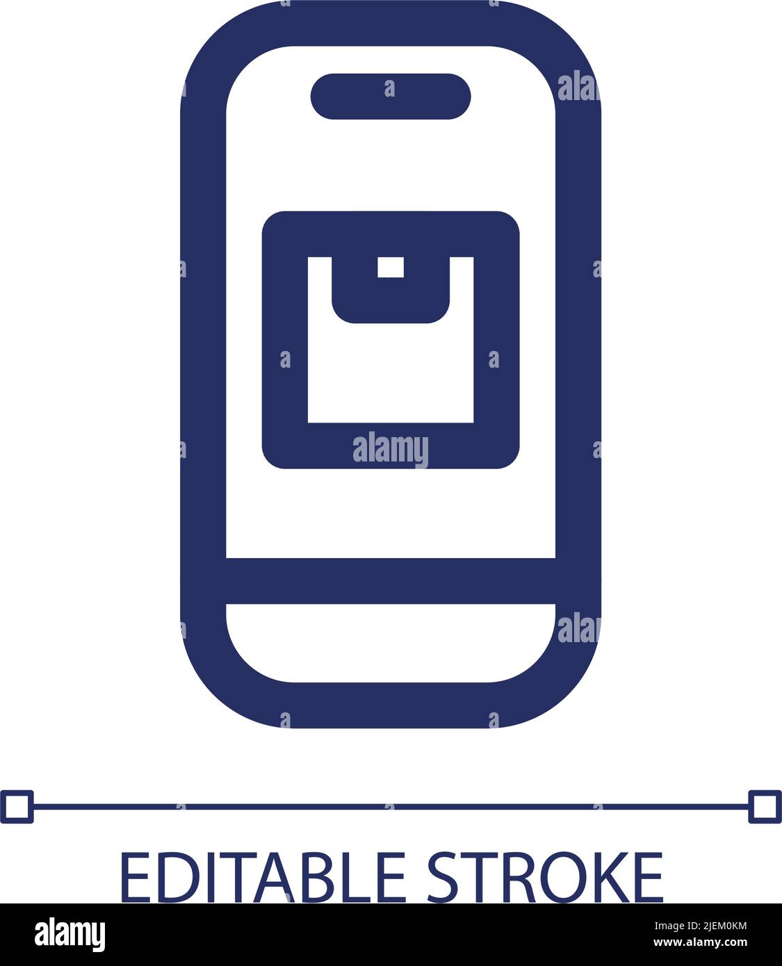 Parcel tracking app RGB color ui icon Stock Vector