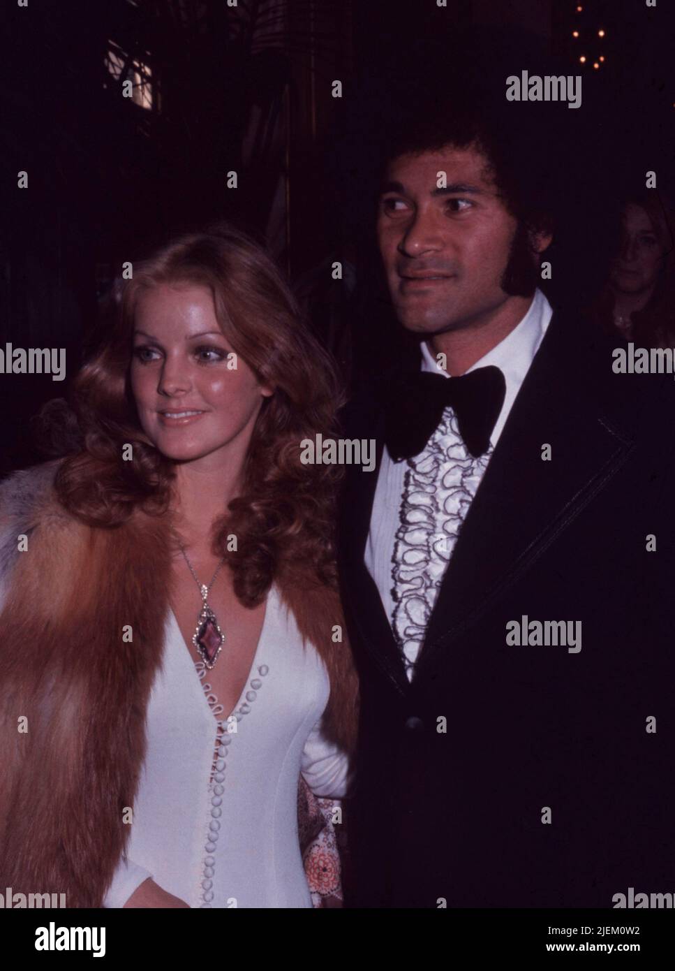 Los Angeles.CA.USA. LIBRARY. Priscilla Presley and Mike Stone in 