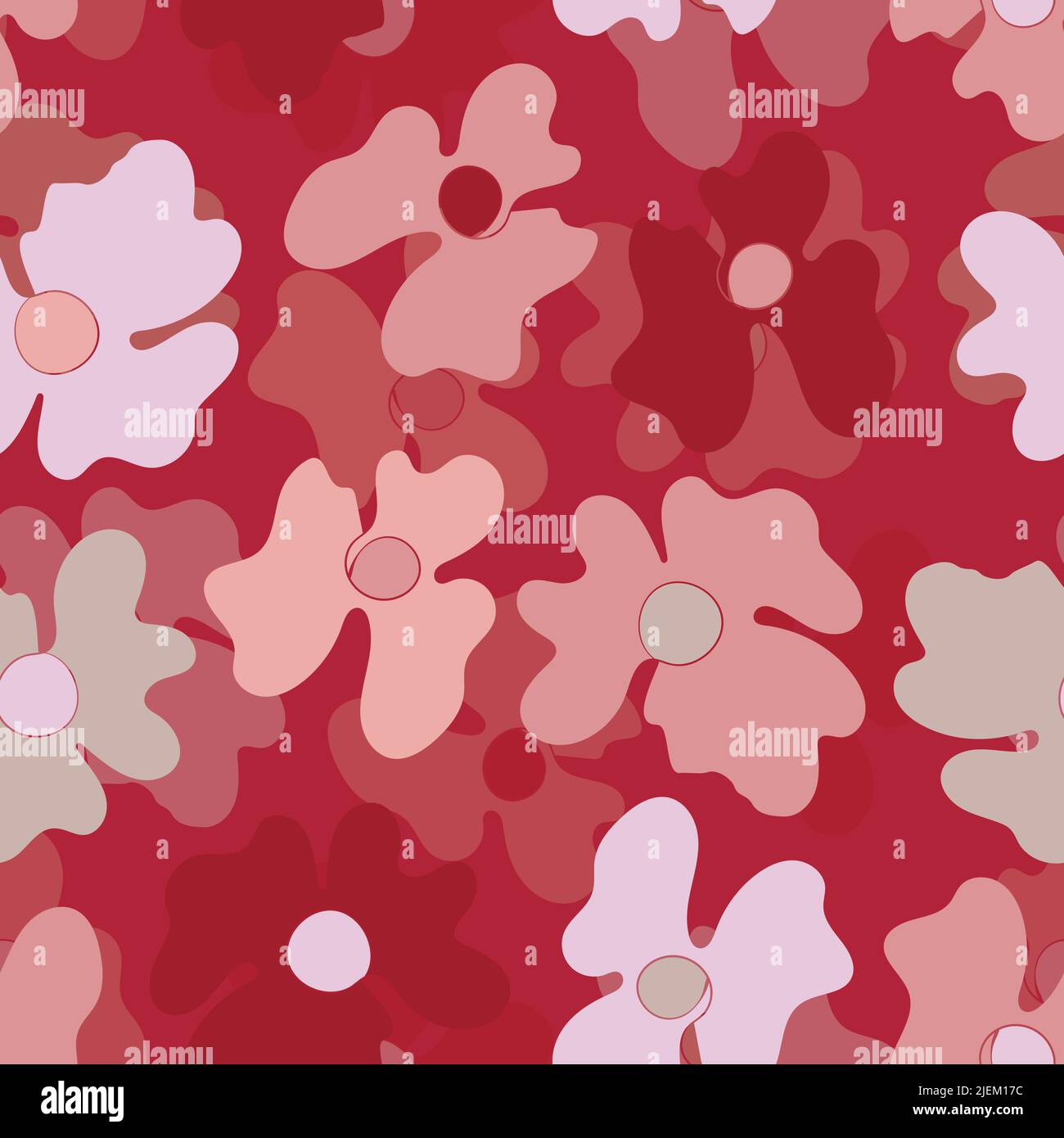 Seamless floral pattern with roses based on traditional folk art ...