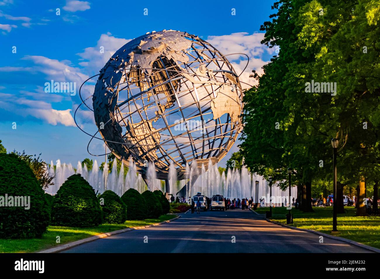 The Unisphere in Flushing Meadows–Corona Park, Queens, New York Stock Photo