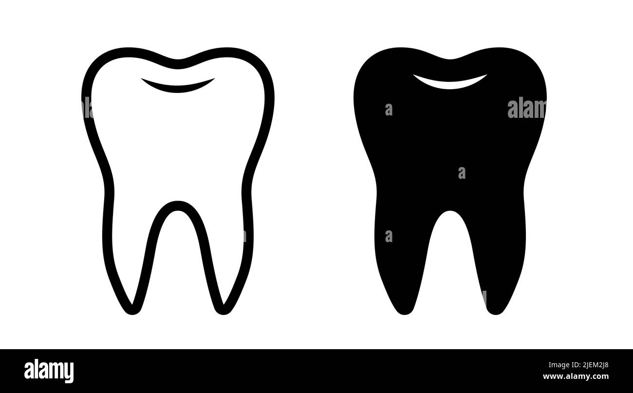 Tooth symbols dentist vector icons Stock Vector