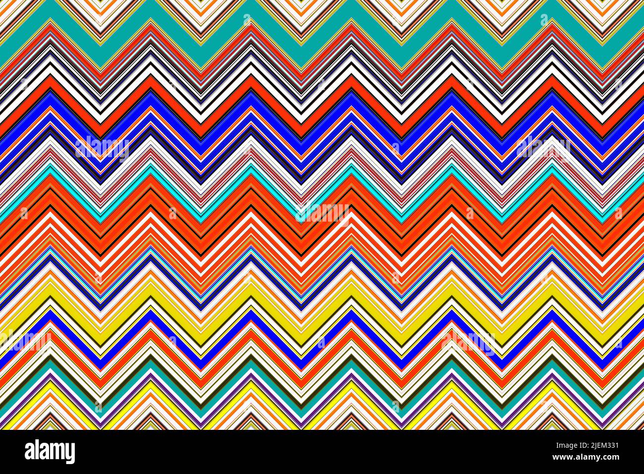 Abstract and contemporary digital art zigzag design Stock Photo Alamy