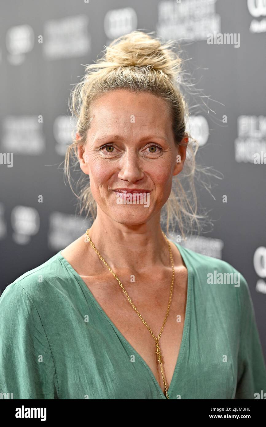 Munich, Germany. 27th June, 2022. Actress Anna Schudt at the photocall for the premiere of the