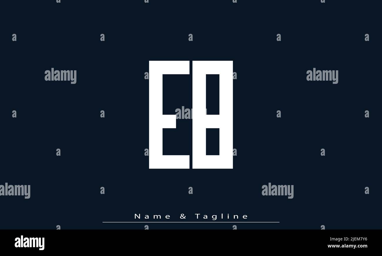 Alphabet letters Initials Monogram logo EB , BE Stock Vector Image ...
