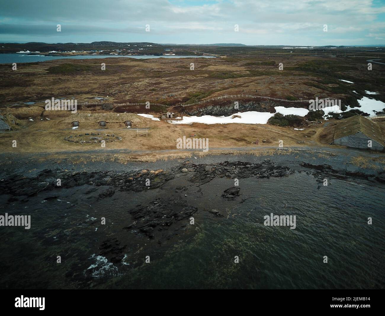 L'anse aux meadows aerial hi-res stock photography and images - Alamy