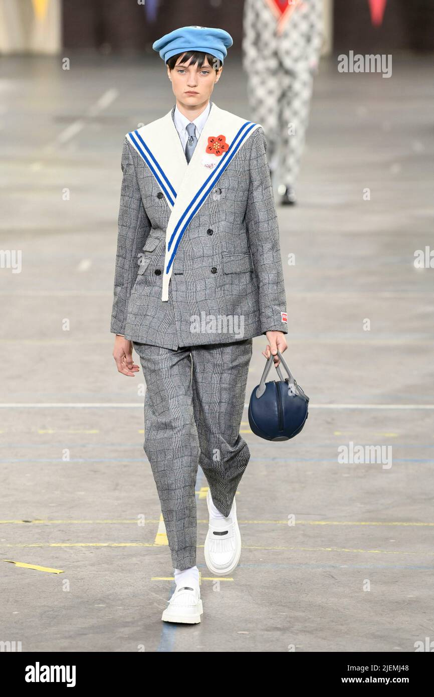 Paris, France. 26th June, 2023. Kendall Jenner walks the runway