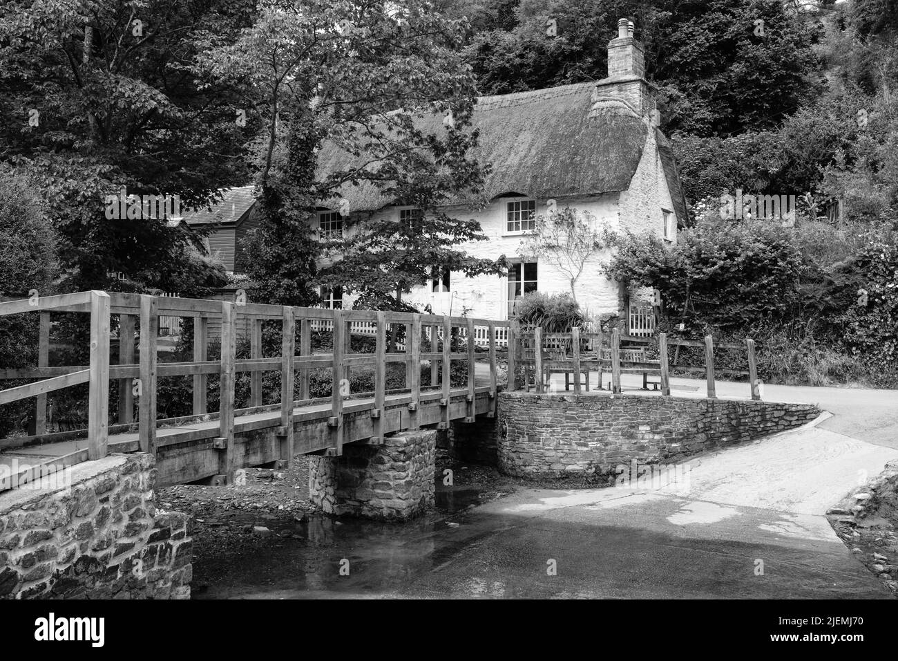 Scenes of Helford Village, West Cornwall, England Stock Photo