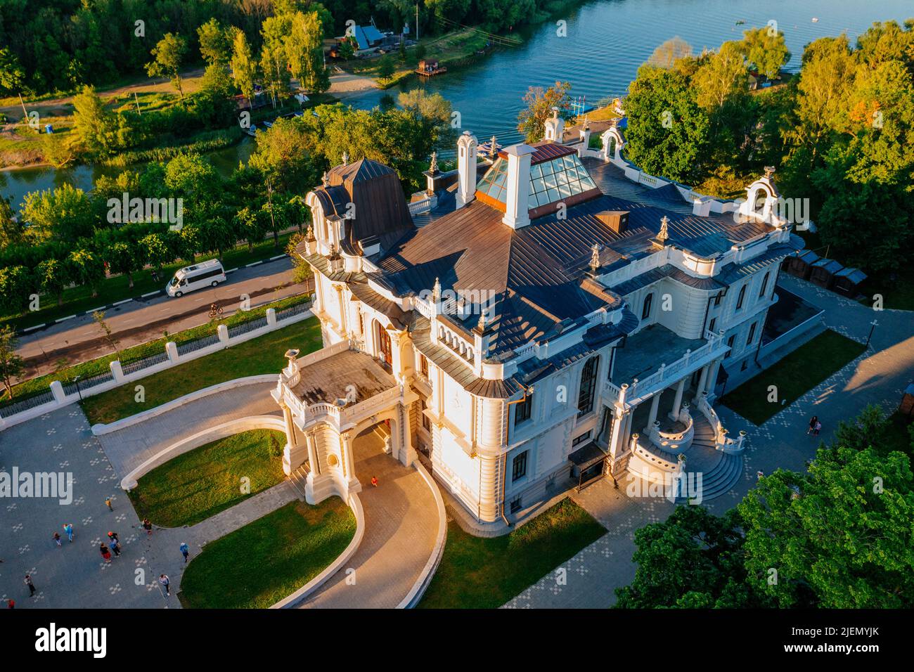 Former Aseev Mansion in Tambov, aerial view Stock Photo