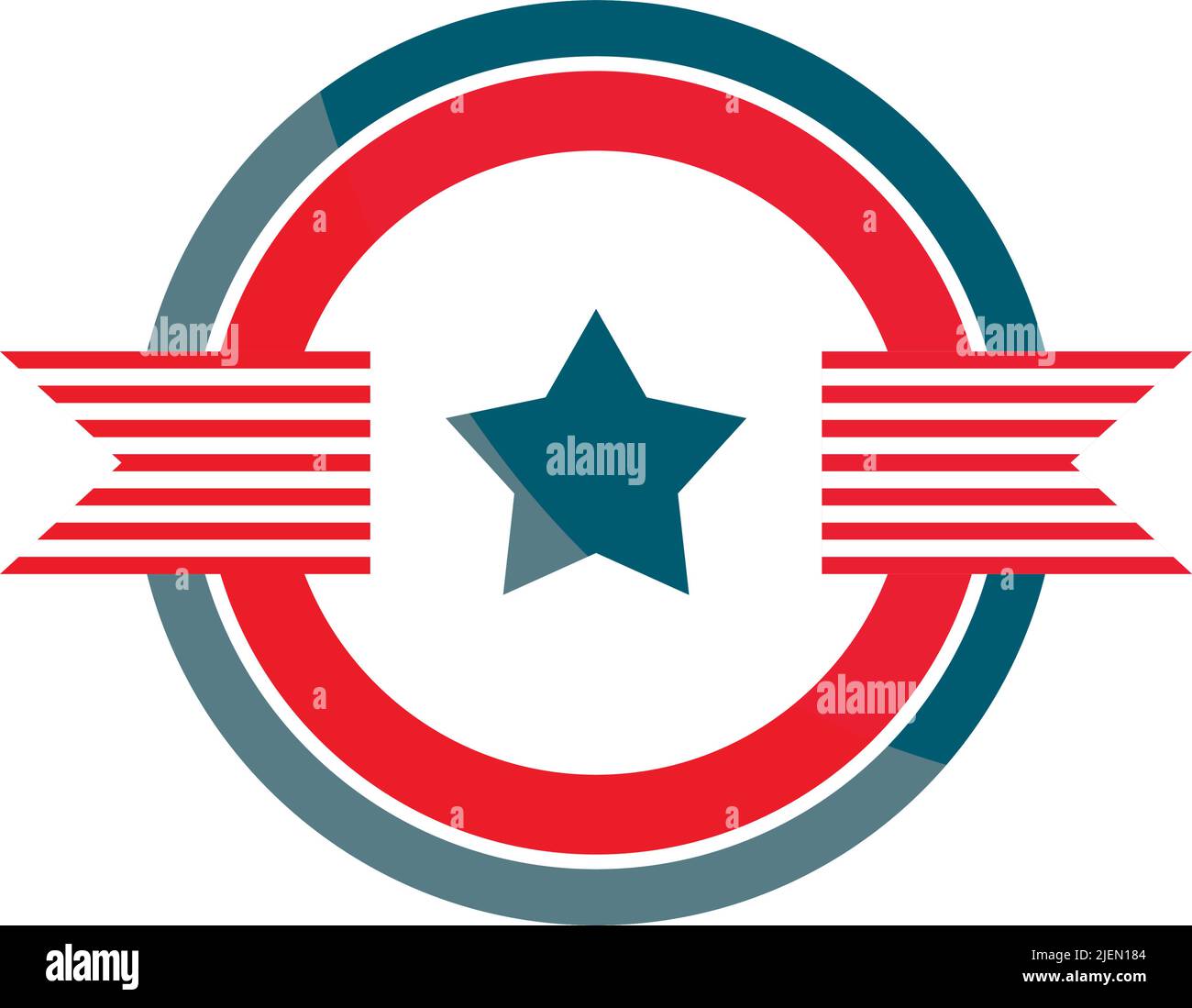 american flag round button Stock Vector Image & Art - Alamy