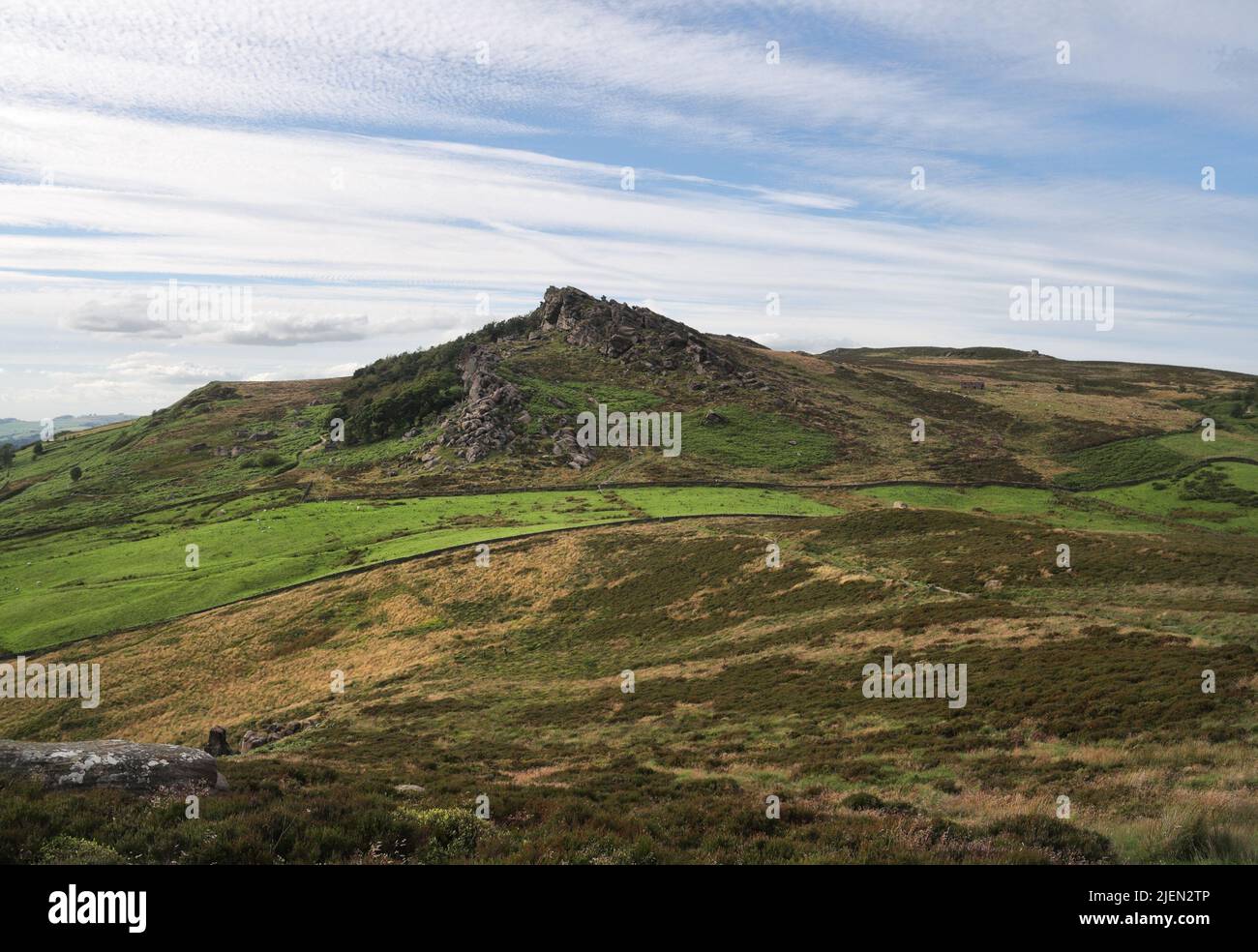 The Roaches in Staffordshire, Peak District England UK. National park landscape Stock Photo
