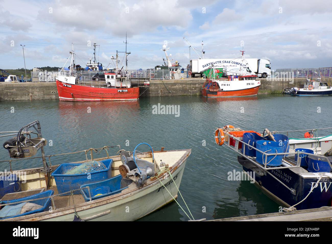 Padstow Cornwall England 06 27 2022 harbour activity and summer events