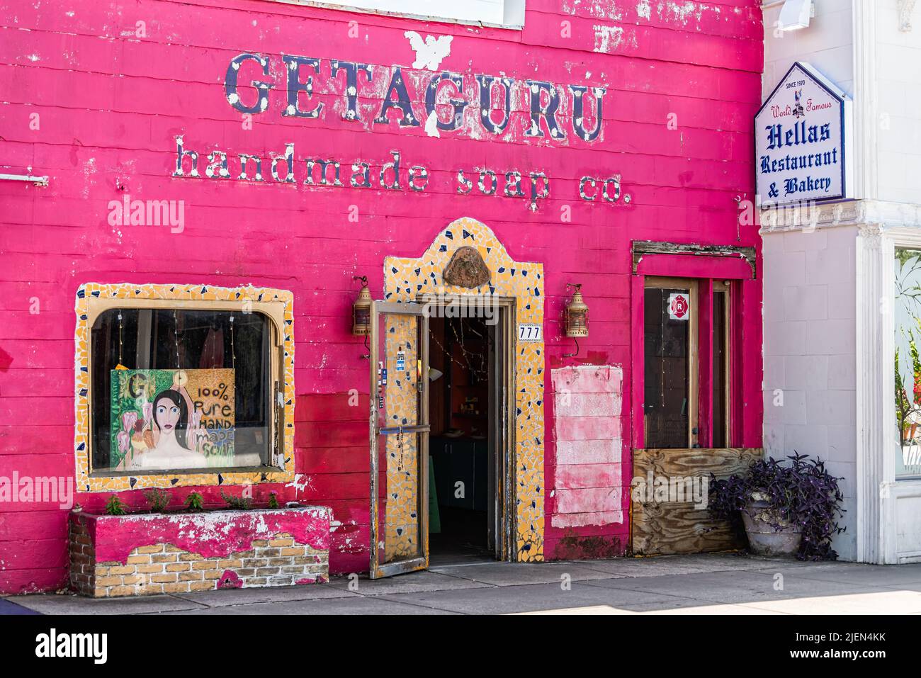 Downtown tarpon springs hires stock photography and images Alamy