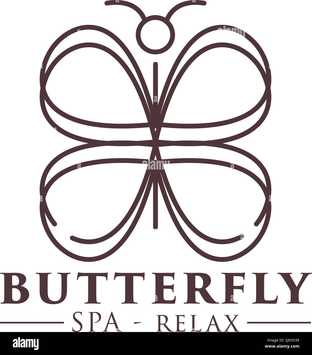 butterfly spa relax Stock Vector Image & Art Alamy