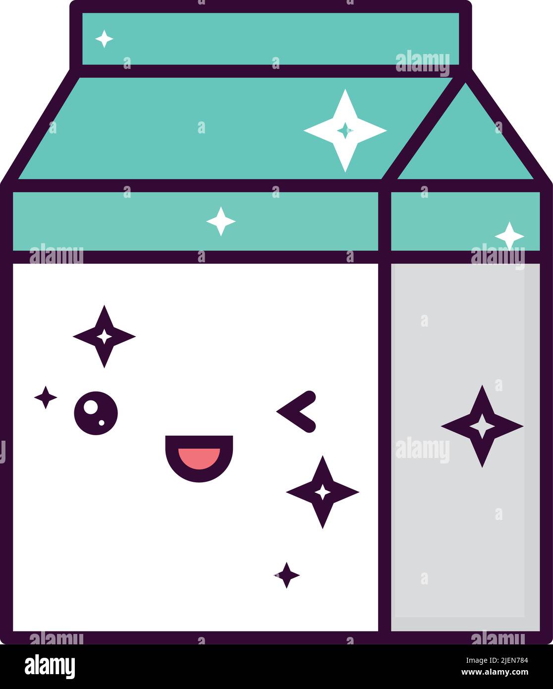 kawaii milk box Stock Vector Image & Art Alamy