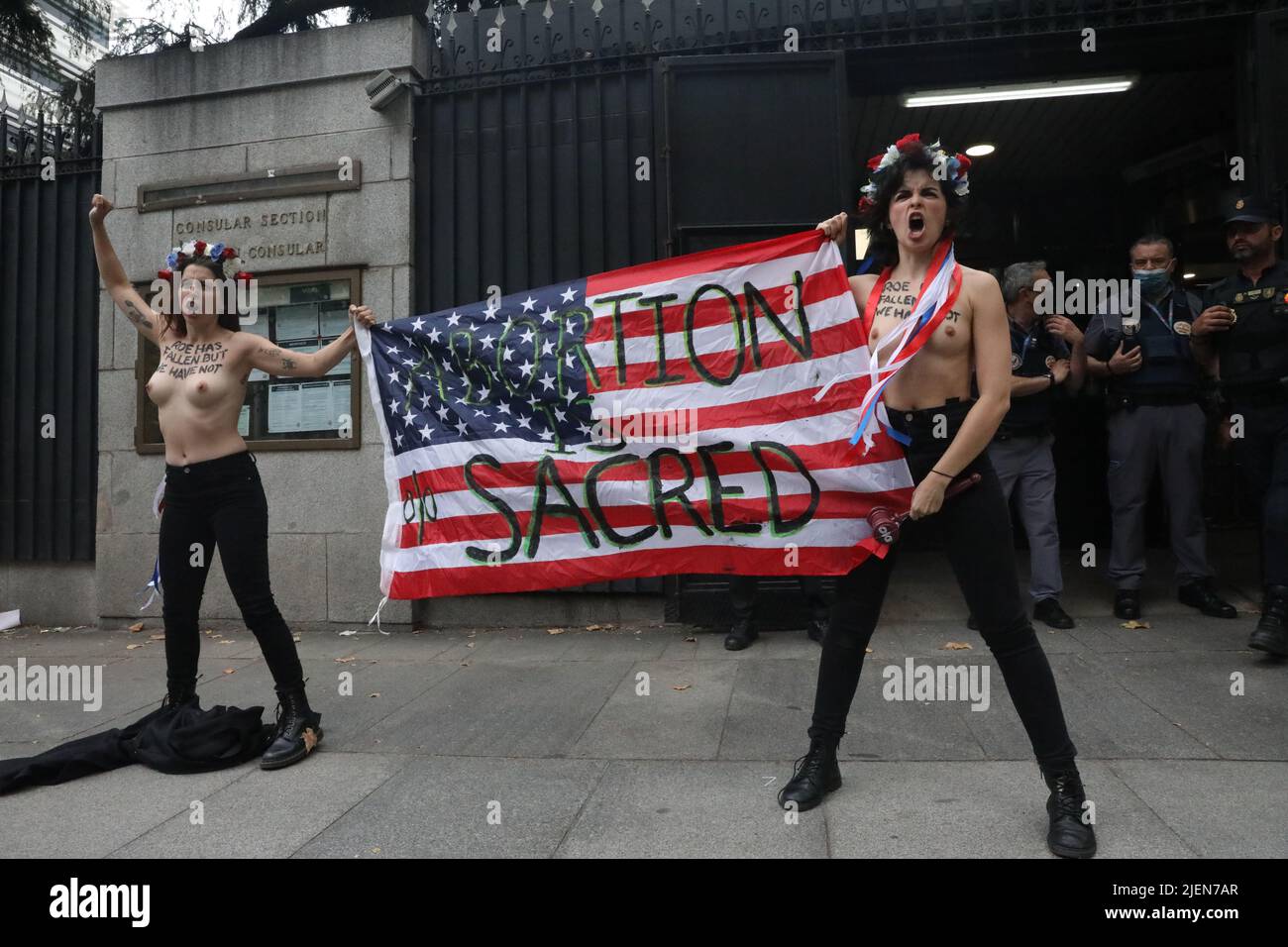 Femen protest hi-res stock photography and images - Alamy