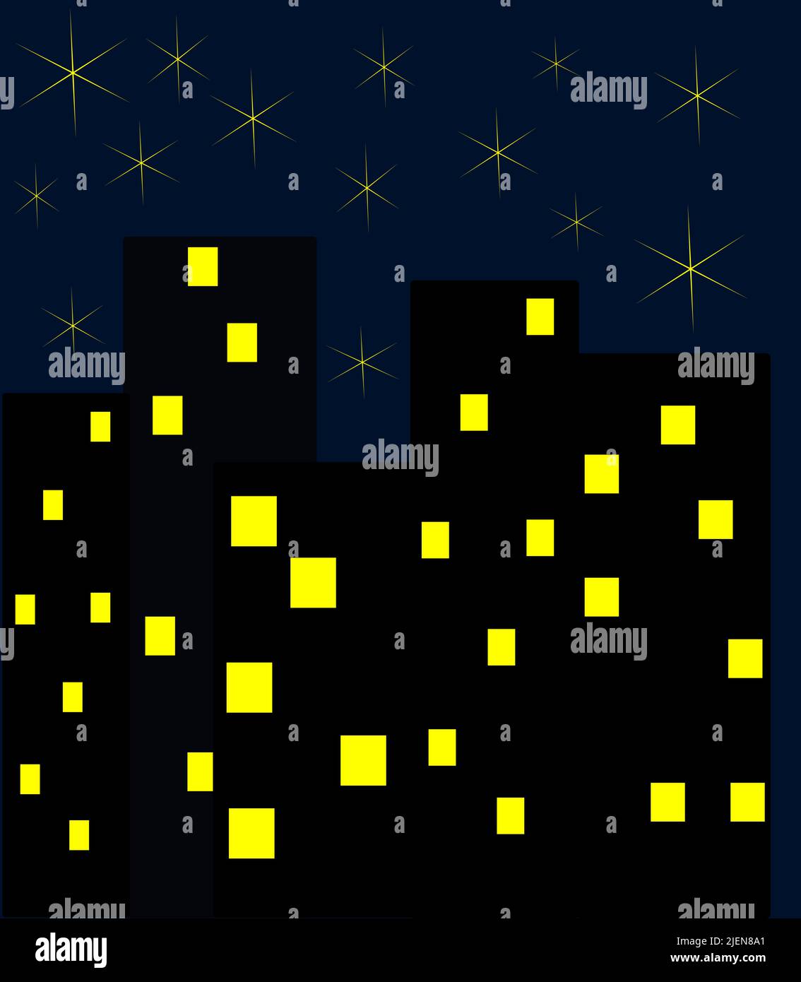 Night at the city. Vector illustration Stock Vector Image & Art - Alamy