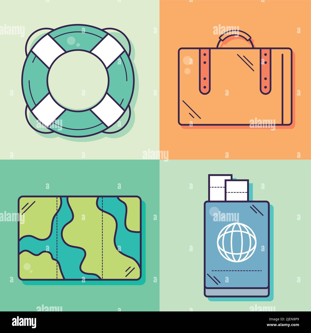 icons trip and travel Stock Vector Image & Art - Alamy