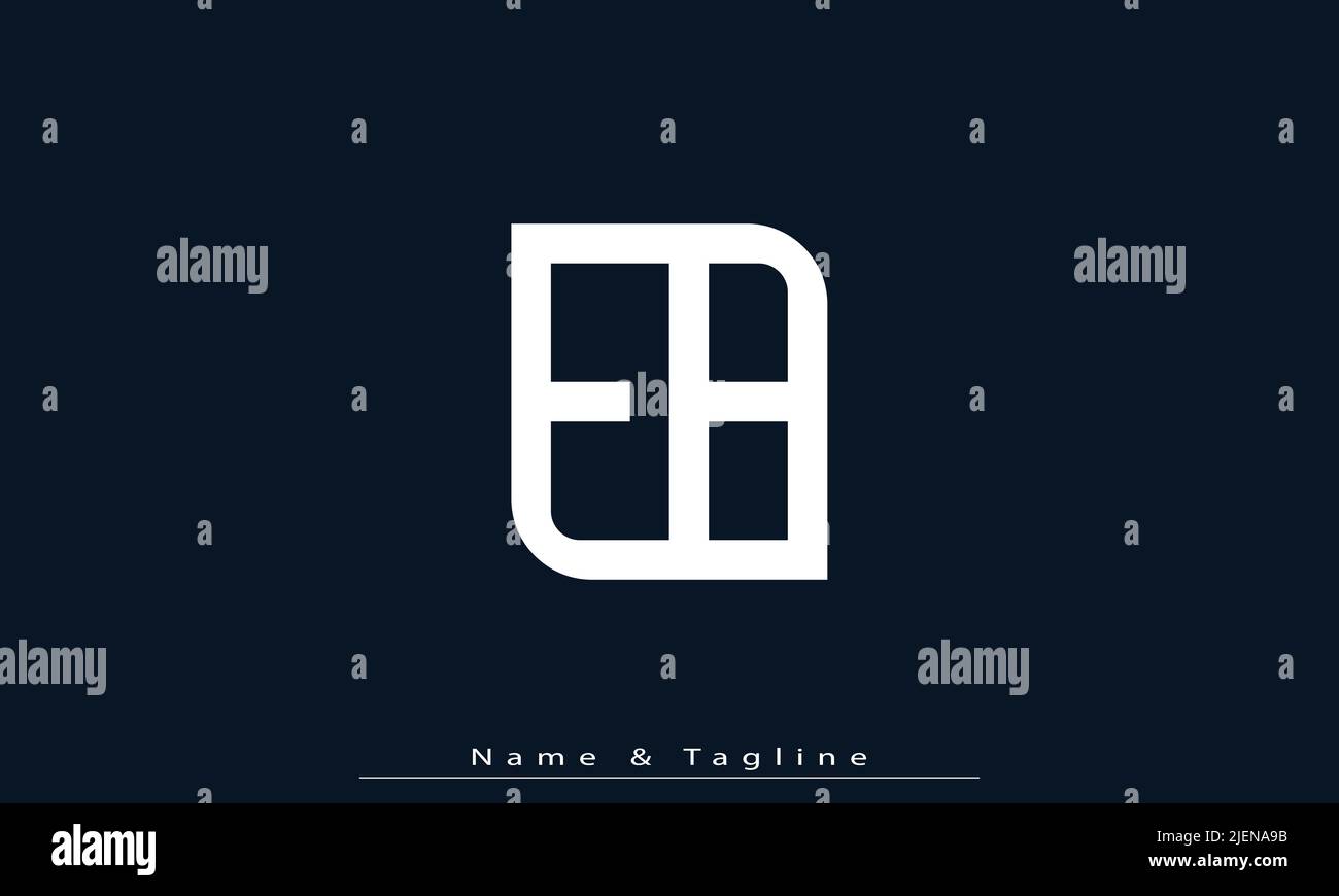 Alphabet letters Initials Monogram logo EB , BE Stock Vector Image ...