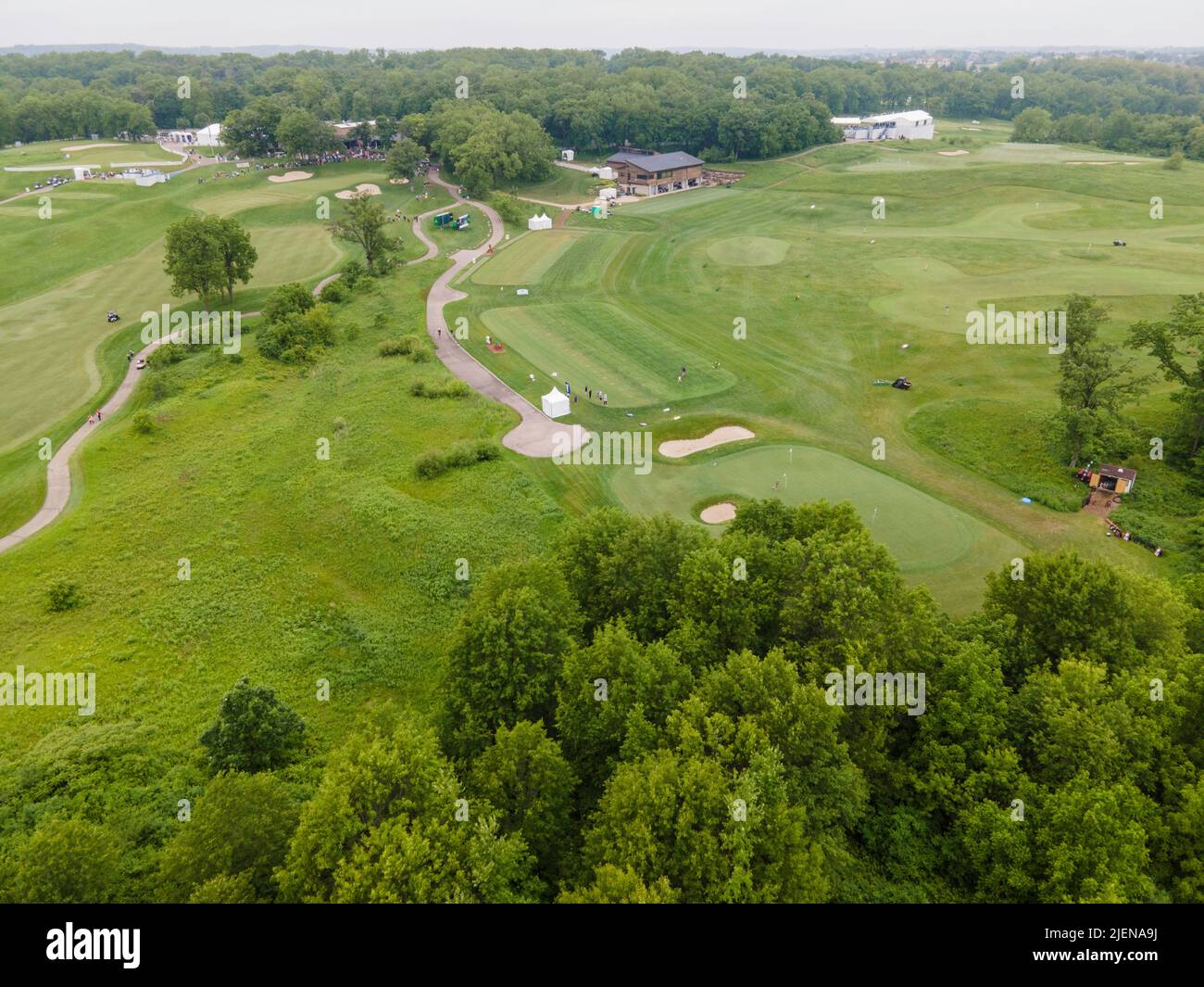 Aerial photograph of the American Family Golf Tournament, University ...