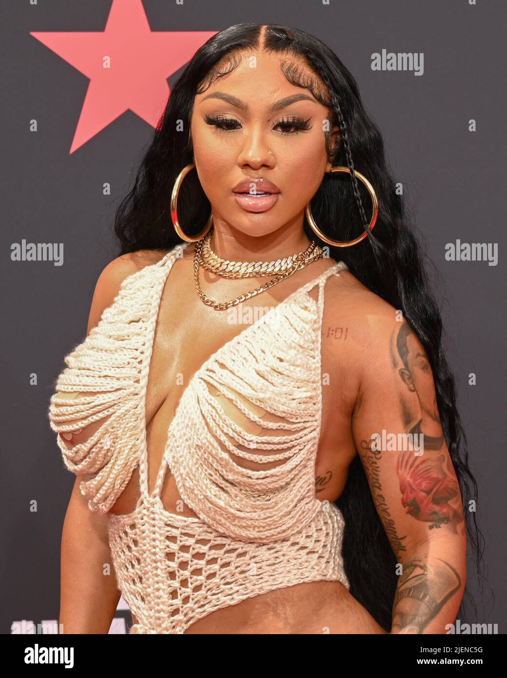 Los Angeles, California, USA. 25th June, 2022. Ari Fletcher. BET Awards
