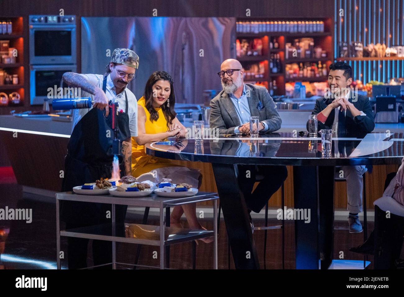 IRON CHEF QUEST FOR AN IRON LEGEND, from left contestant Mason