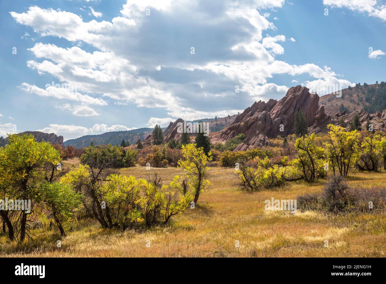 Roxborough State Park in Colorado during fall Stock Photo Alamy